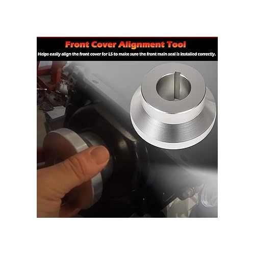  Front and Rear Cover Billet Alignment Tool & Oil Pan Alignment Tool Fits for LS Series Engines 4.8 5.3 5.7 6.0 LS1 LS2 LS3 LS6 L99 LS9 LSA LQ4