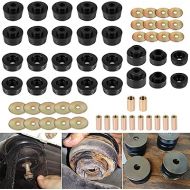 Bonbo 7-132 Body Mount Bushing Kit for 1978-1988 Buick Regal/Chevy Malibu, El Camino, Monte Carlo/Olds Cutlass/Pontiac Bonneville, Grand Prix (Black 62 Pcs)