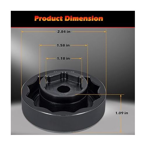  Bonbo Front Rear Wheel Axle Nut Socket Tool for Ducati Motorcycle ATVs Super Bike 1098 1198 1199 Panigale Multistrada Diavel (30mm + 55mm)