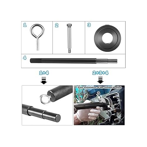  Bonbo Gimbal Bearing Installer,Bearing Puller Remover and Enigne Alignment Tools Set for Alpha,for Mercruiser,for Bravo, for Omc，for yamaha sterndrive 89-92