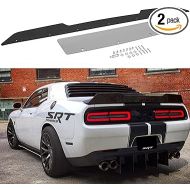 Bonbo Rear Wickerbill Spoiler Fits for Dodge Challenger 2008-2014 SRT RT SXT SE Hellcat Scat Pack, Add-on Type 2-Piece Rear Wicker Bill Spoiler with RivNut Tool (Gloss Black)