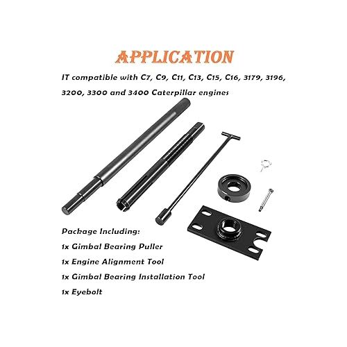  Gimbal Bearing Installer Bearing Puller Remover and Enigne Alignment Tools Set for Alpha Alpha 1 for Mercruiser for Bravo for MR for Volvo for Omc for yamaha sterndrive 89-92