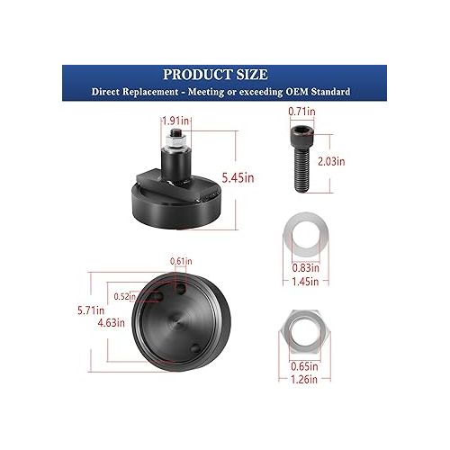  Rear Main Seal Installer JT30040B Fits for John Deere 202 219 239 329 359 414 3029 4045 Engine, Rear Crankshaft Seal Installer Tool Replacement for ST-218, JT30040