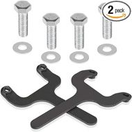 Rear Bar Pin Flag Nut Kits for Jeep - Fix Rear Upper Shock Mount, Suitable for 1984-2001 Cherokee XJ-1082 4WD 2WD (Black, 2-Set)