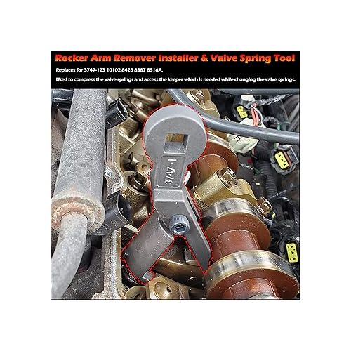  Bonbo Rocker Arm Remover Installer & Valve Spring Compressor Tool Perfect for Chrysler Dodge Jeep 3.7L 4.7L Engines, Similar to 3747-123 10102 8516A 8387 8426