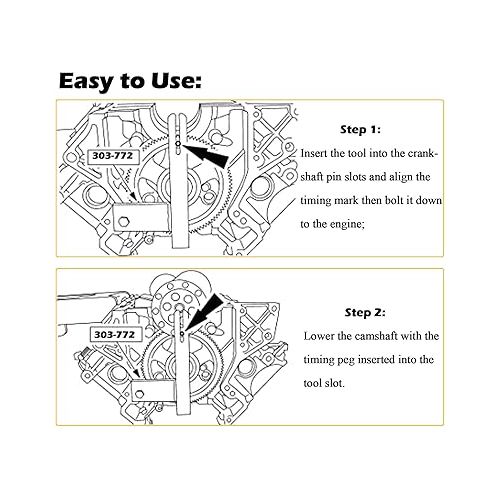  Bonbo 303-772 Camshaft & Crankshaft Specialty Alignment Timing Tool Alt ST-115 Fits for 2003-2010 Ford All 6.0L and 6.4L Powerstroke Diesel Engines