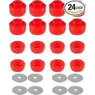 Bonbo 7-141 Body and Cab Mount Bushing Kit for Chevy Silverado & Sierra 1500/2500 2WD/4WD 1999-2014 Polyurethane Body Cab Mounts & Washers (Red)