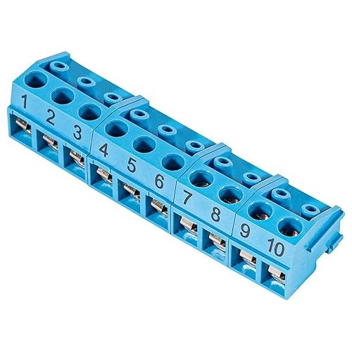  Bonbo 6610 Replacement for Jandy Zodiac Terminal Bar 10 Pin Connector Compatible with RS AquaLink Power Center PCB (Blue)