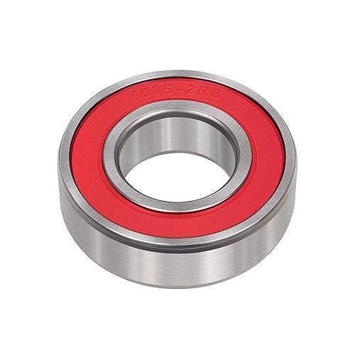  Bonbo 10 Pcs 6005-2RS Ball Bearings 25x47x12mm Double Rubber Seal Deep Groove Ball Bearings for Electric Motors, Wheels, Garden Machinery etc