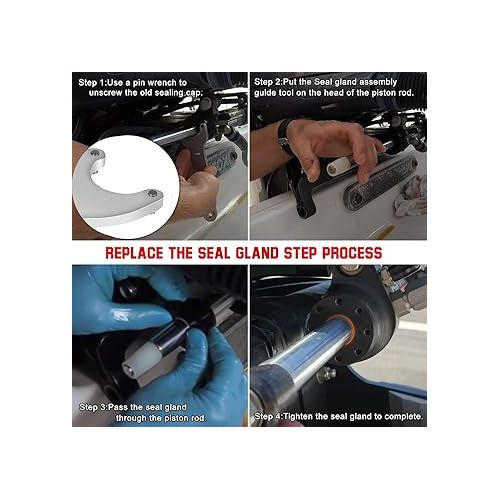  Bonbo HC5345 Seal Kit Compatible with SeaStar Hydraulic Steering Cylinder Seal Kit with Pin Wrench HS5157 fits HC5340, HC5341, HC5342, HC5343, HC5344, HC5345,HC6750, HC6751