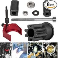 9U-7227 Injector Height Tool + J-38587-A Engine Barring Socket Turning Tool + 9U-6891 Injector Tube Sleeve Cup Removal & installer Tools Set Fits for CAT Caterpillar 3406E C15 C16 Engines (8 PCs)