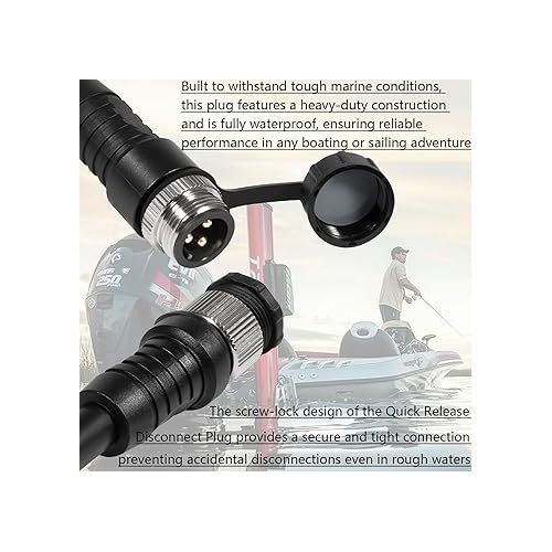  Bonbo 1810244 Quick Release Disconnect Plug, Heavy-Duty Waterproof Connector for Talon Shallow Water Anchors