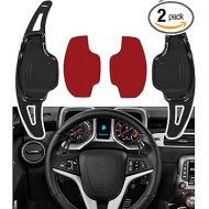 Black Aluminum Steering Paddle Shifter Extension Cover trim interior Accessories For Chevy Chevrolet Camaro 2012 2013 2014 2015