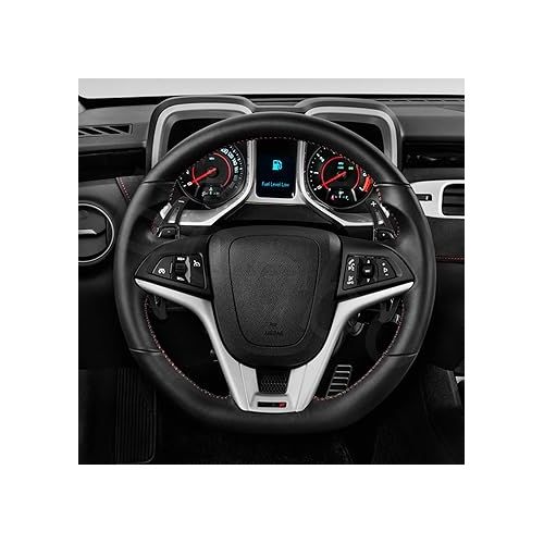  Black Aluminum Steering Paddle Shifter Extension Cover trim interior Accessories For Chevy Chevrolet Camaro 2012 2013 2014 2015