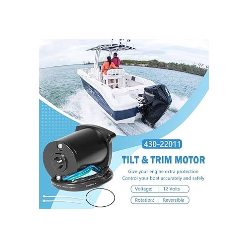  430-22011 Outboard Tilt Trim Motor 12V for Mercury Marine All Models 135-225HP Replace for 828708, 828708T, 878265A1, 878265A4, 8M0031551, 828708, 49-6250