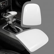 Bonbo Gear Shift Trim Knob ABS Decoration Cover Interior Accessories for 2015-2021 Dodge Charger Special-Purpose (White)