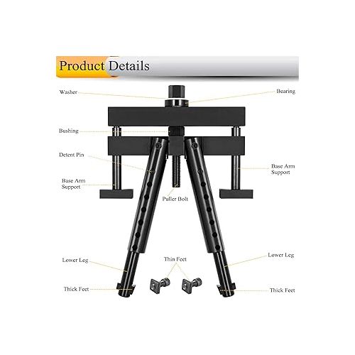  Universal Cylinder Liner Puller Heavy Duty Diesel Engine Cylinder Liner Puller Fits for Mack Cummins CAT on Wet Liner from 3-7/8” to 6-1/4” Bore, Replace for OEM PT-6400-C M50010-B 3376015