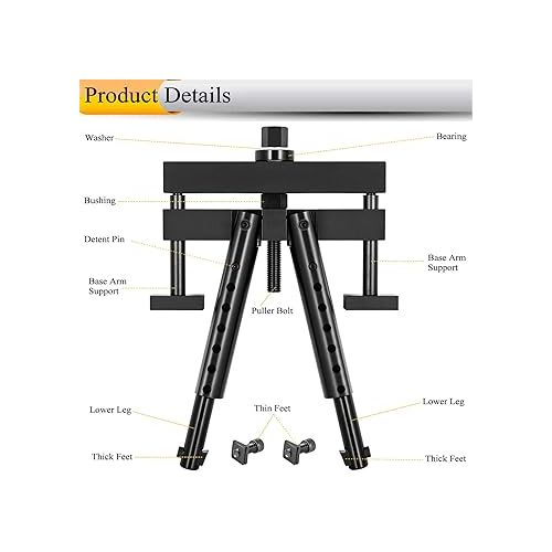  Universal Cylinder Liner Puller Heavy Duty Diesel Engine Cylinder Liner Puller Perfectly Fits for Mack Cummins CAT on Wet Liner from 3-7/8” to 6-1/4” Bore, Replace for OEM PT-6400-C M50010-B 3376015