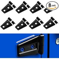 Door Hinge Cover Trim Exterior Accessories for 2007-2018 Jeep Wrangler JK JKU 2&4 Door - 8PCS,Black