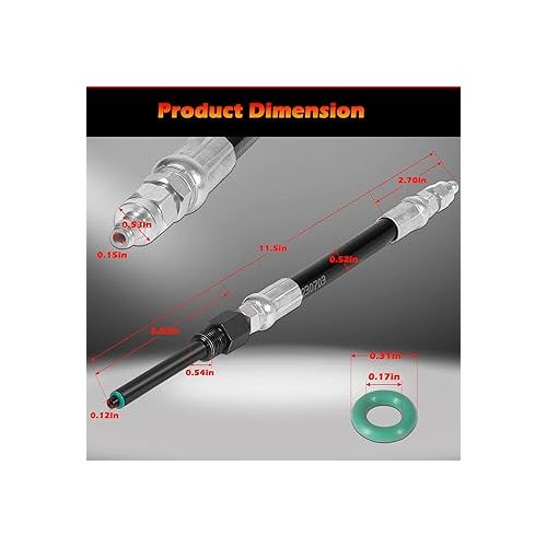  6660 Compression Tester Adapter Perfectly Compatible with 2003-2006 Ford 6.0L 6.4L VT365 Powerstroke Diesel Engines, Similar to 303-757