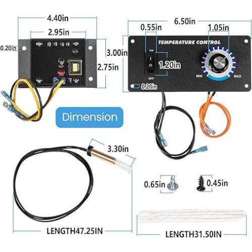  Bonbo R0058200 Teledyne Laars Temperature Control for Pools，Replace 47-295-1652, LAR-151-2555