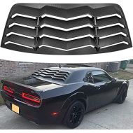 Bonbo Rear Window Louver Fits for Dodge Challenger 2008-2022 2023 in GT Lambo Style Custom Fit Windshield Sun Shade Cover ABS (Matte Black)