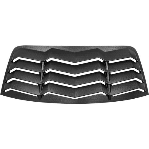  Bonbo Rear Window Louver Fits for Dodge Challenger 2008-2022 2023 in GT Lambo Style Custom Fit Windshield Sun Shade Cover ABS (Matte Black)