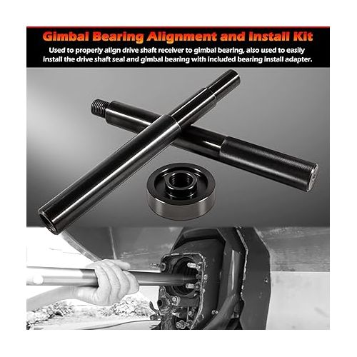  Gimbal Bearing Alignment and Install Kit, Heavy Duty Engine Alignment Tools Set Fits for Mercruiser Alpha 1 Bravo Volvo OMC MR Cobra