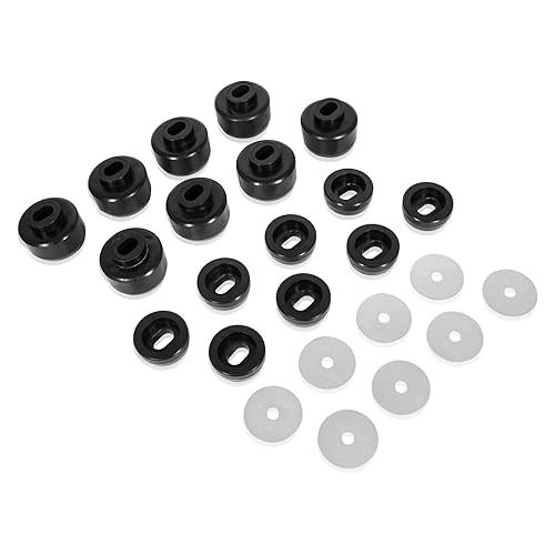  Bonbo 7-141 Body and Cab Mount Bushing Kit for Chevy Silverado & Sierra 1500/2500 2WD/4WD 1999-2014 Polyurethane Body Cab Mounts Black