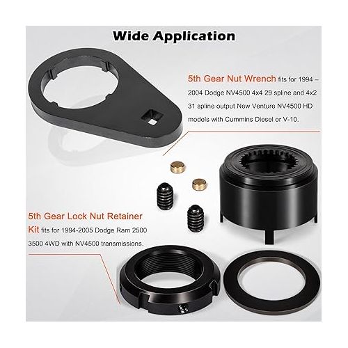  Bonbo 5th Gear Lock Nut Retainer Kit & 1/2