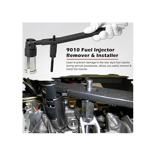  9010 Fuel Injector Remover & Installer Tool Perfectly Fits for Dodge Ram 5.9L 6.7L Cummins Diesel Engines, Similar to Part Number 9010A 9010B