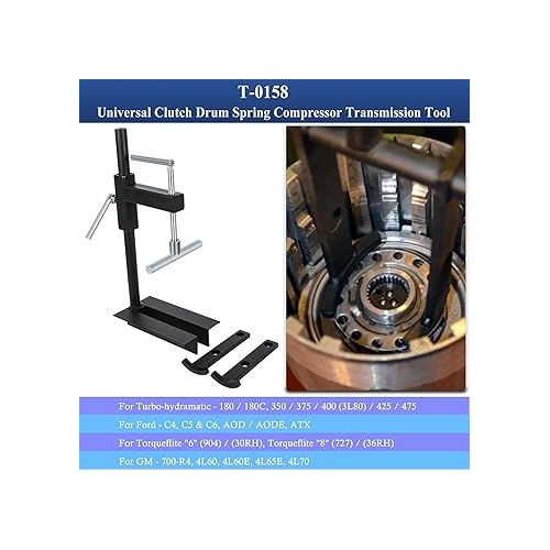  Bonbo T-0158 Universal Clutch Drum Spring Compressor Transmission Tool Heavy Duty Steel