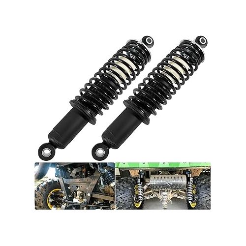  2Pcs Rear Coil-over Spring Shocks Absorber Fits for John Deere Gator HPX 4x4, Diesel, HPX 615E HPX 815E 2004-2020, Rear Left & Right Shocks Struts Coil-over Spring Replacement for # AM135375