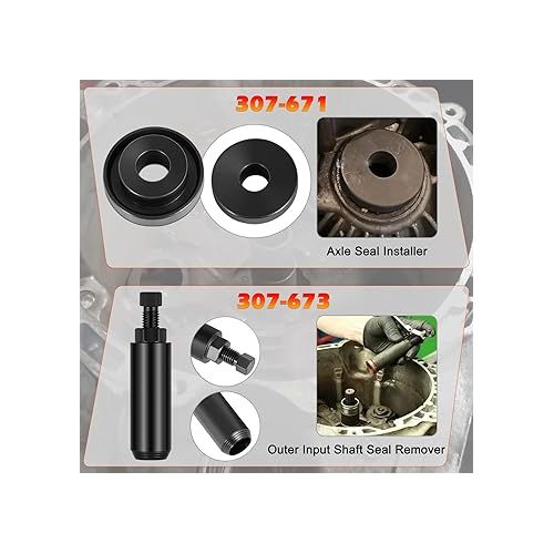  Dry Type Dual Clutch Transmission Oil Seal Removal & Installer Tools Set Compatible with Volvo Ford Fiesta Focus B-Max EcoSport DPS6 6DCT250 6 Speed Dry Plate