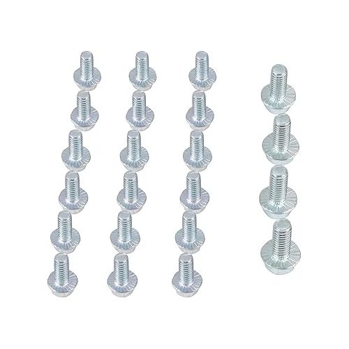  Bonbo Oil Pan Bolt Kit Compatible with Chevy & Ford Small Block V8 SBC 265 283 305 327 350 383 400 5.7L & SBF 260 289 302 351W 5.0L EFI 350-455 Stamped Steel Oil Pan Bolts (22 PCS)