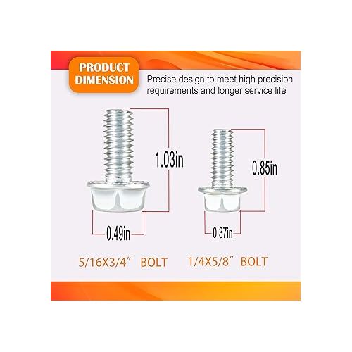  Bonbo Oil Pan Bolt Kit Compatible with Chevy & Ford Small Block V8 SBC 265 283 305 327 350 383 400 5.7L & SBF 260 289 302 351W 5.0L EFI 350-455 Stamped Steel Oil Pan Bolts (22 PCS)