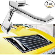 Smooth Chrome Billet Hood Exterior Door Handles 2pcs for Hummer H2 & H2 SUT