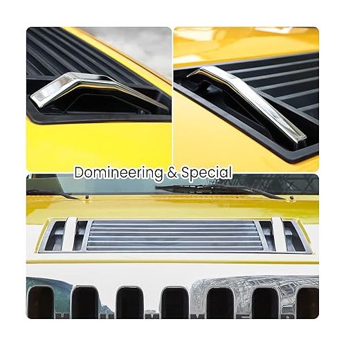  Smooth Chrome Billet Hood Exterior Door Handles 2pcs for Hummer H2 & H2 SUT