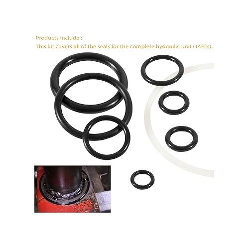  Floor Jack Seal Kit 214739 Repair Kit 14Pcs for Costco- Arcan Dual Pump Plunger 3 or 3 1/4 Ton Jack