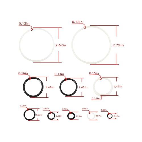  Floor Jack Seal Kit 214739 Repair Kit 14Pcs for Costco- Arcan Dual Pump Plunger 3 or 3 1/4 Ton Jack