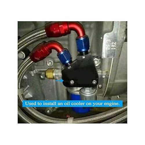  Engine Oil Cooler Adapter Kit - Suitable for GM LS LS1 LS2 LS3 LS6 LS7 LS9 2005-2019 Corvette (5-Pack)
