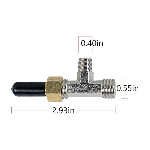  Bonbo Bleeder Tee Kit Replacement for Seastar 3004.6439 HF4202 Compatible with All Baystar Cylinders (2pcs)