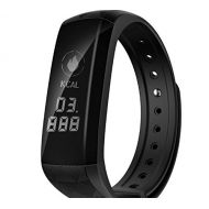 Bond BOND Upgrade M2H Smart Bracelet 24Hours Heart Rate Monitor Call SMS Push Fitness Tracker Bluetooth Sports Wristband Healthy Gift (Black)