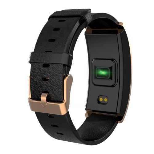  Bond BOND Upgrade CK11C Fitness Tracker Smart Wristband Color Screen Heart Rate/Blood Oxygen Monitor Call Reminder Bracelet for iOS Android (Gold)