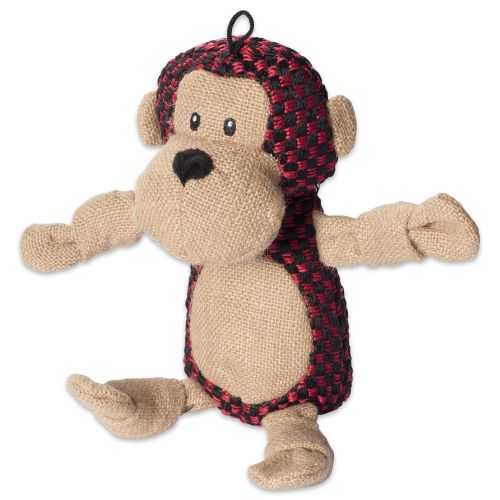  Bone Dry DII Burlap Body Jungle Friends Squeaking Pet Toy, Plush Toy for Small, Medium and Large Dog