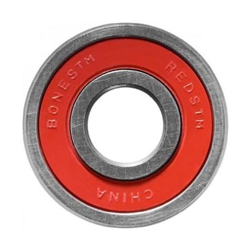  Bones Reds Precision Skate Bearings (8 Pack w/ 4 Spacers)