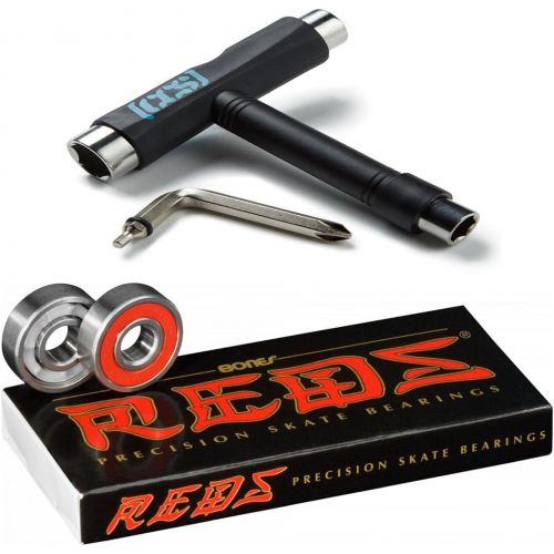  Bones Reds Bearings W/CCS Skateboard Tool