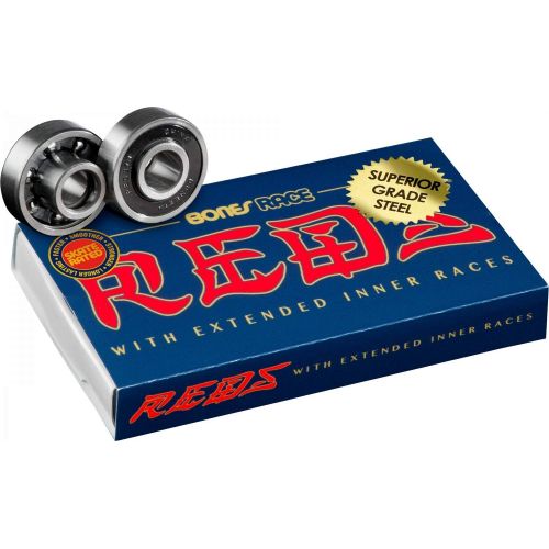  Bones Race Reds Skateboard Bearings 8 Pack