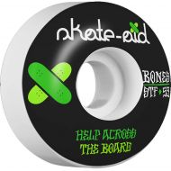 Bones Wheels STF Skate Aid II White/Black/Green Skateboard Wheels - 53mm 83b (Set of 4)