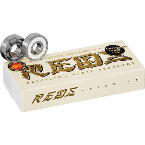  Bones Ceramic Super Reds Bearings 8mm 16 Pack